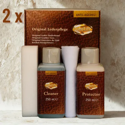 Produktbild von LongLife Lederpflege Cleaner & Protector (4x250 ml)
