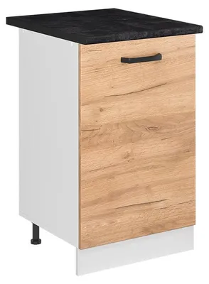 Obrázok produktu pre Kuchynská spodná skrinka Vicco R-Line Dub Goldkraft/biely 50 cm antrasiitti työtaso, Model 70084