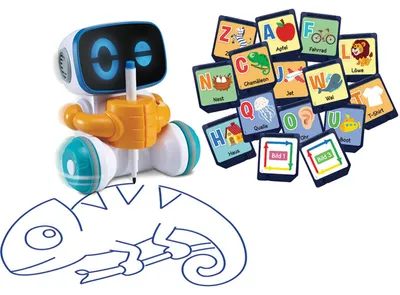 Produktbild von VTech Codi, der clevere Mal-Roboter, 4 Jahr(e), Batterien erforderlich, AA, Mehrfarbig