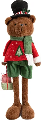 Produktbild von HOMLA NIKX Zwerg Herr Teddybär in rotem Pullover 47 cm