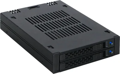 Produktbild von Icy Dock MB742SP-B, Schwarz, Metall, Kunststoff, 9.5 mm, 12 Gbit/s, CE, REACH, 101,6 mm