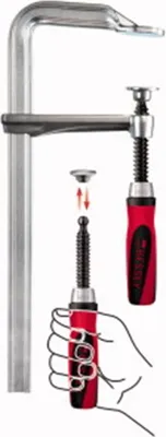 Produktbild von Ganzstahlschraubzwinge GZ-2K Spann-W.300mm A.140mm 2-K-Griff BESSEY