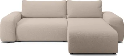 Produktbild von FEDVE Ecksofa Eckcouch mit Schlaffunktion Bornim Universal Bettkästen Couch Sofagarnitur Beige (Anthologie 02)