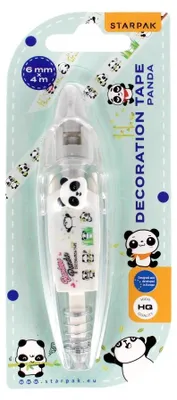 Zdjęcie produktu dla Taśma dekoracyjna 6mmx4m Panda - STARPAK
