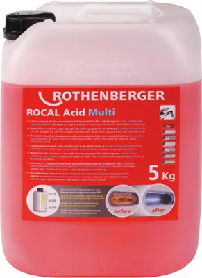 Produktbild von Rothenberger Entkalkungsmittel ROCAL Acid Multi 5 kg für Kupfer Stahl VA - 1500000115