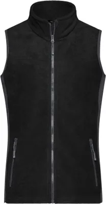 Produktbild von Strapazierfähige Fleece Weste im Materialmix black/carbon, Gr. M
