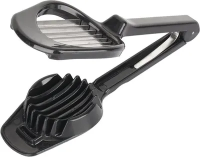 Imagen del producto de Cortador de huevos con mango largo, cuchillas de acero inoxidable, multifuncional, para la cocina