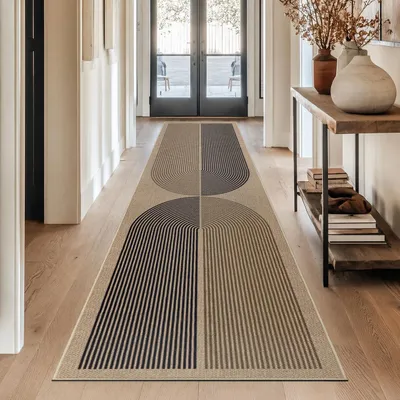 Productafbeelding van Tapijtloper Voor Gang 80 x 300 cm, Jute Look, Wasbaar