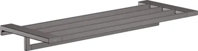 Obrázok produktu pre Handtuchablage ADDSTORIS mit Handtuchhalter, 648mm kartáčovaná čierna kartáčovaná čierna