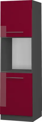 Produktbild von Vicco Herdumbauschrank Fame-Line, 60 cm offen, Bordeaux Hochglanz/Anthrazit