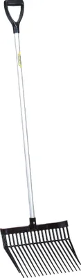 Immagine prodotto di Kerbl Dunggabel Aubiose Bollengabel mit Stiel, Breite 30 cm, Stiel Aluminium