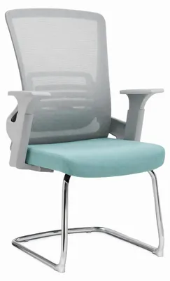 Produktbild von Ergonomischer Besucherstuhl mit Mesh-Rückenlehne und Metallgestell
