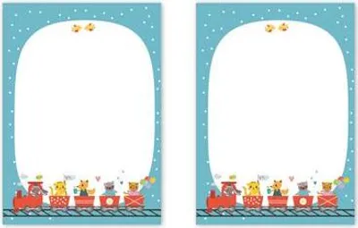 Image de Lot de blocs-notes « Train » (pour enfants)