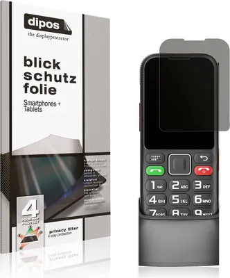 Produktbild von Blickschutzfolie für Brisum F22 Seniorenhandy matt Schutzfolie Folie Display Schutz dipos