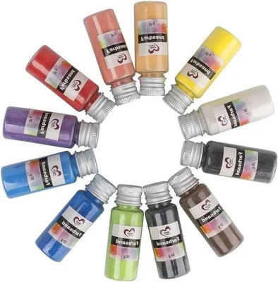 Produktbild von Kleurenzand-Sets - 12 x 30 g - 12 Farben