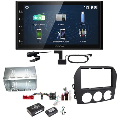 Produktbild von Kenwood DMX129DAB DAB+ Bluetooth USB Einbauset für Mazda MX-5 NC