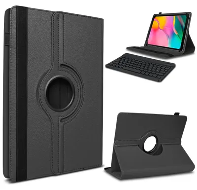 Produktbild von Hülle Tastatur Tasche für Samsung Galaxy Tab S11 S10 S9 FE Schutzhülle DrehbarFarbe 360 Uni:Schwarz