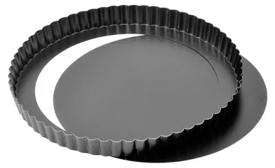Zdjęcie produktu dla Forma do quiche - Ø 28 cm - Powłoka antyprzywierająca - Z wysuwanym dnem - Stal