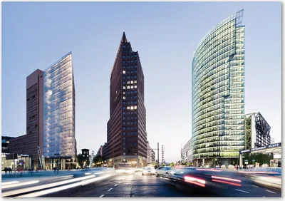 Produktbild von Tulup® Glas-Bild - 100 x 70 - Wandbild aus Glas - Wandkunst - Wandbild hinter gehärtetem Sicherheitsglas - Sehenswürdigkeiten & Architektur - Wolkenkratzer - Mehrfarbig
