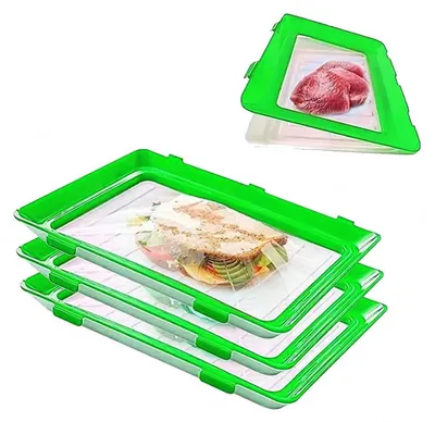 Produktbild von Wiederverwendbare Aufbewahrungstabletten – Vakuumverpackungsbehälter für Obst und Gemüse