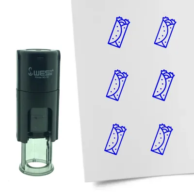 Obrázek produktu pro CombiCraft Stamp Burrito 10mm kulaté - modrý inkoust