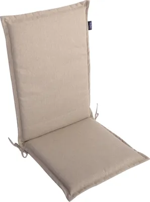 Produktbild von LILENO HOME Gartenstuhl Auflagen als [1er Set - Hochlehner] in Taupe - bequeme Liegen als Sitzauflagen für Gartenmöbel - Stuhlkissen für Gartenstühle und Klappstühle MALT