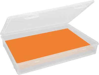 Obrázek produktu pro Úložná krabička s víkem, stohovatelná, formátu A4, průhledná, vyrobená z PP, vhodná pro dokumenty