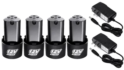 Produktbild von Lithium-Ionen-Akkupack, 3000mAh Kapazität, Universelle Kompatibilität, 4 BATTERIE-2 Ladegerät
