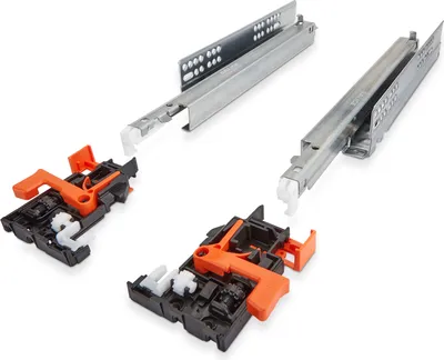 Produktbild von Salice 1 Paar (2 St.) Unterflurführung Vollauszug Futura Push-to-Open Länge 500 mm Tragkraft 30 kg 3D-verstellbar