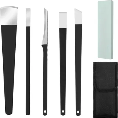 Produktbild von 6 Stück Pediküre Messer Kits eingewachsene Zehennägel Werkzeuge Professionelle Fußreparatur-Set mit scharfer Klinge Hornhautentfernung Pediküre Set