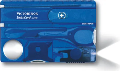 Produktbild von Victorinox SWISSCARD LITE blau transparent