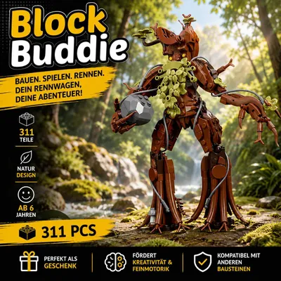 Produktbild von BlockBuddie™ Ent Baummensch inspiriertes Klemmbaustein Modell 311 Teile – Bauset