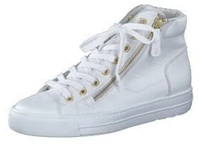 Immagine prodotto di Paul Green scarpe da ginnastica alte/scarpe stringate in pelle liscia bianca taglia: 39