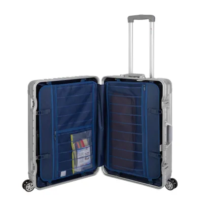 Produktbild von Travelhouse London - 2er Reisekoffer Set M+L - Polycarbonat Hartschale Silber