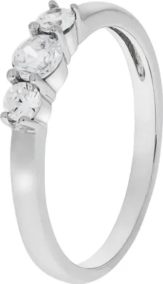 Produktbild von V Ring 925/- Sterling Silber rhodiniert Zirkonia