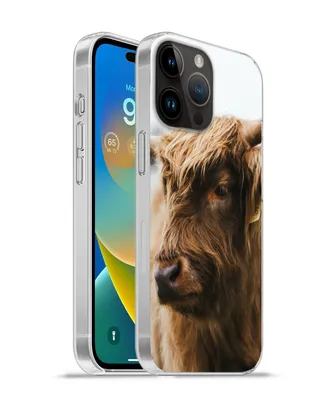 Produktbild von MuchoWow® Handyhülle Schutzhülle Hülle für Apple iPhone 14 Pro Max Schottischer Highlander - Tiere - Hörner Silikon Softcase Handy Hülle - Hardcover