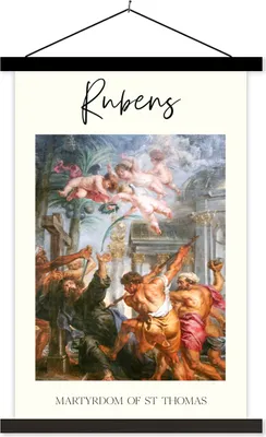 Produktbild von MuchoWow® Textilposter Malerei - Barock - Rubens 40x60 cm mit schwarzem Rahmen - Wanddekorationen