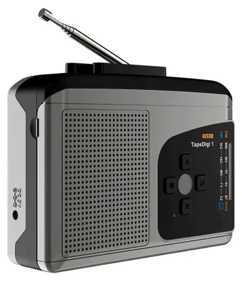 Image de Lecteur cassette portable, radio AM/FM avec haut-parleur 8Ω 1W et convertisseur MP3