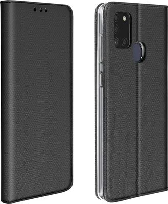 Immagine prodotto di Avizar, custodia a libro con portacarte e supporto per Samsung Galaxy A21s, colore nero