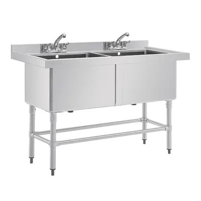 Produktbild von Vogue Tiefer Spültisch Doppelbecken 141Cm Lang
