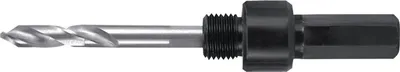 Zdjęcie produktu dla Uchwyt mocujący 9,5 mm sześciokątny z wiertłem prowadzącym Bimetalowe otwornice HSSE-Co8 Ø 14-30 mm