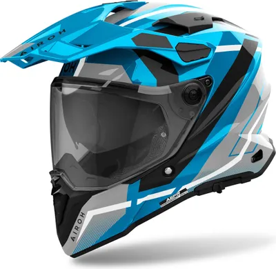 Produktbild von Airoh Commander 2 Mavick Motocross Helm, schwarz/grau/blau, XS (53/54)