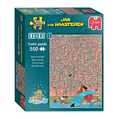 Image de Jan van Haasteren Puzzle Expert 05 Où est la fuite ? 500pcs.