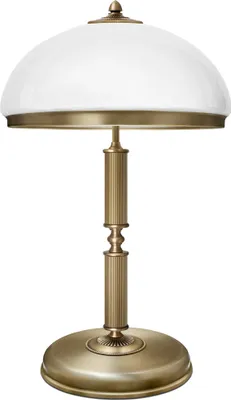 Produktbild von Messing Tischleuchte elegant klassisch Goldpatina 49cm Ø30cm 2x E14 80W Wohnzimmer Schlafzimmer Büro Leselampe handgefertigt