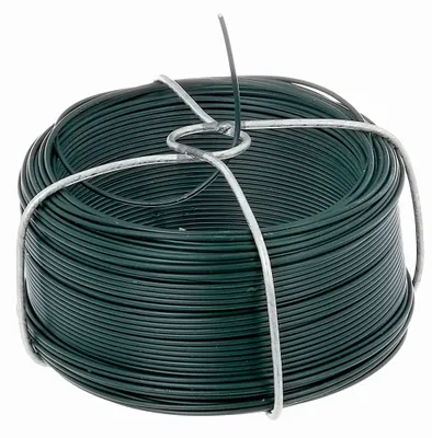 Produktbild von Alberts 530532 Drahtspule | verzinkt, grün kunststoffbeschichtet | Draht-Ø 1,2 mm | Länge 50 m | 2er Set