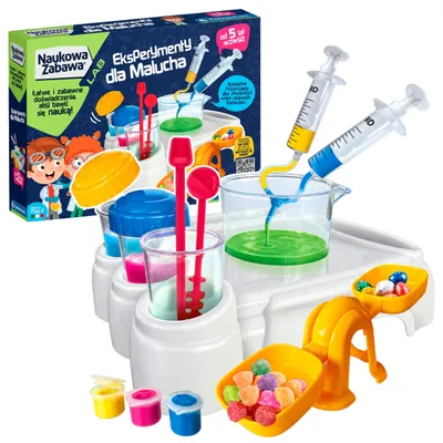Productafbeelding van Wetenschaps- en spelexperimenten voor kleine wetenschappers Poolse taal Clementoni 50895