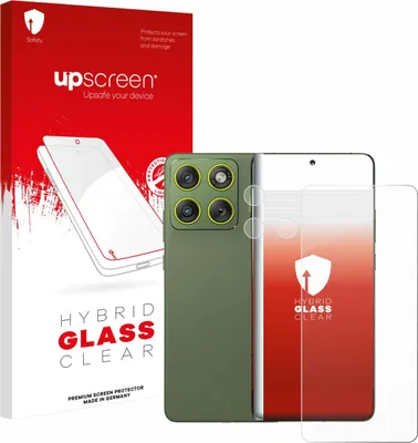 Produktbild von upscreen Schutzglas für Motorola Edge 70 (Display+Kamera) Schutzfolie Panzer Folie Glas Display Schutz klar