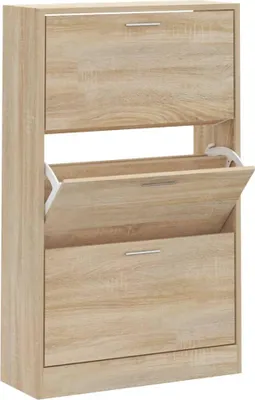 Obrázok produktu pre vidaXL Botník Sonoma dub 63x24x103 cm odvodený výrobok z dreva