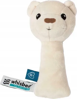 Zdjęcie produktu dla WHISBEAR Grzechotka Miś Kremowy dla Niemowląt 45074
