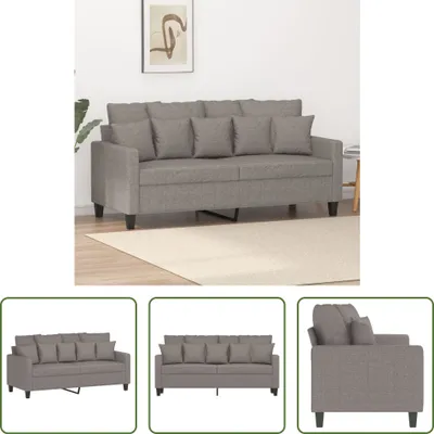 Produktbild von The Living Store 2-Sitzer-Sofa Taupe 140 cm Stoff